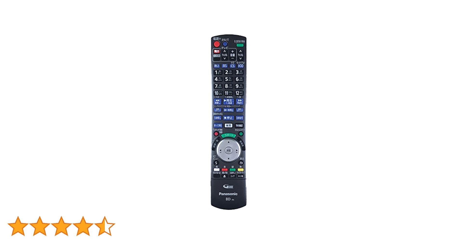 Panasonic ブルーレイレコーダー リモコン付き ecwide_n2qayb000787